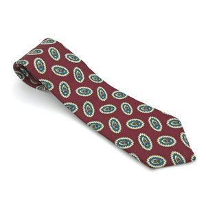 Liberty of London Burgundy Paisley 100% Silk Tie